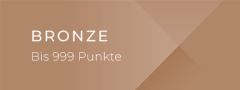 Bronzefarbener Hintergrund mit Text in heller Schrift. Der Text lautet „BRONZE“ und „Bis 999 Punkte“.