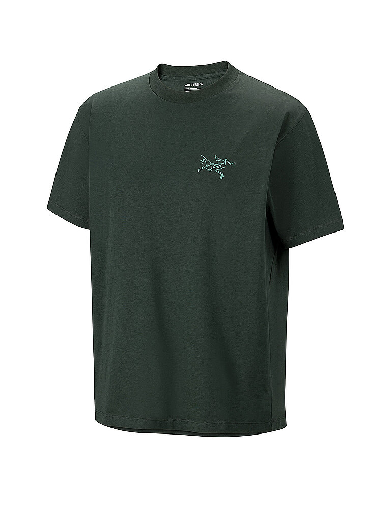 ARCTERYX Herren T-Shirt Kragg dunkelgrün | S