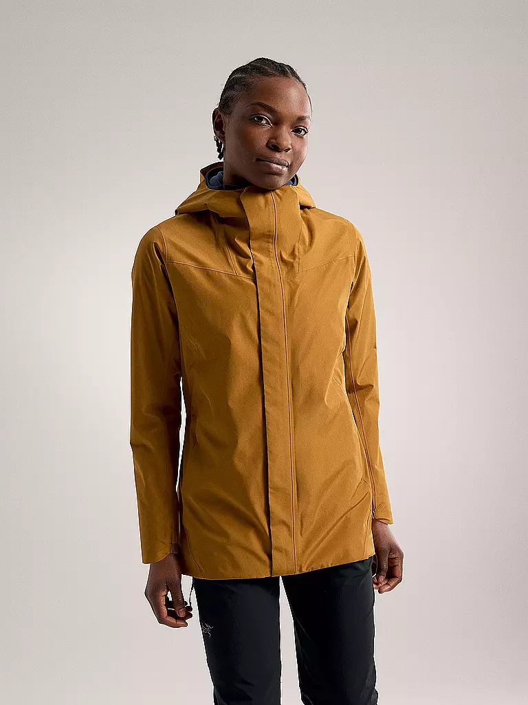 ARCTERYX | Damen Softshell Wanderjacke Solano GTX Infinium Hoodie | gelb