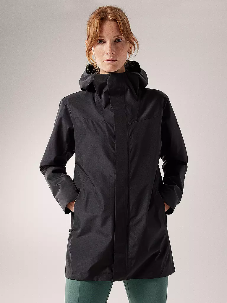 ARCTERYX | Damen Softshell Wanderjacke Solano GTX Infinium Hoodie | schwarz