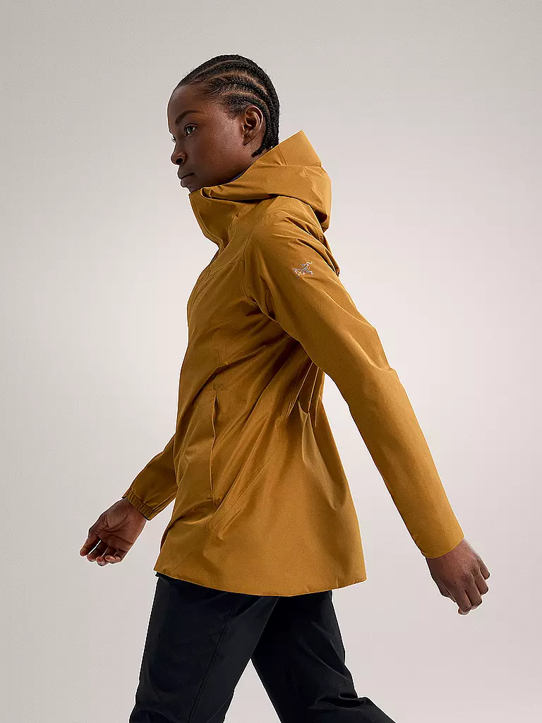 ARCTERYX | Damen Softshell Wanderjacke Solano GTX Infinium Hoodie | gelb