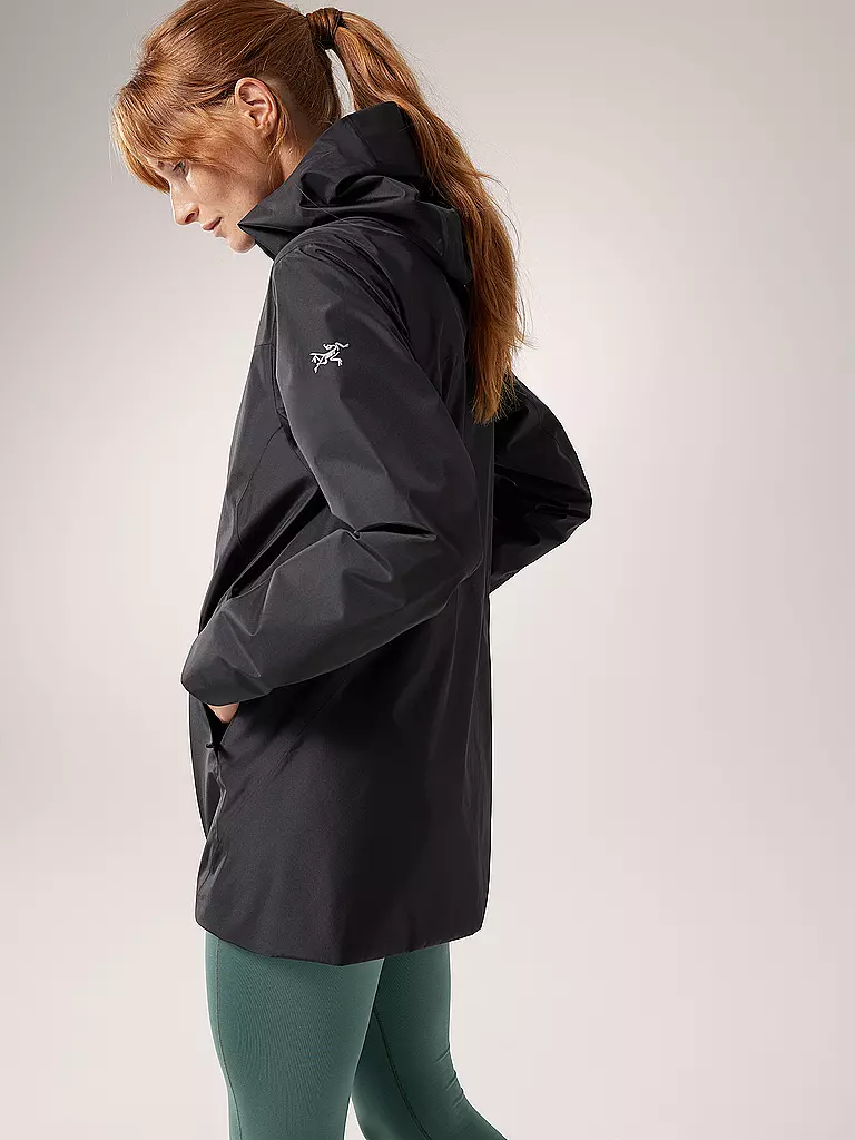 ARCTERYX | Damen Softshell Wanderjacke Solano GTX Infinium Hoodie | schwarz