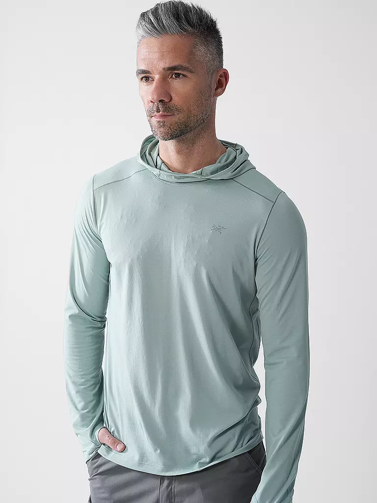 ARCTERYX | Herren Funktionsshirt Cormac Sun Hoodie | schwarz