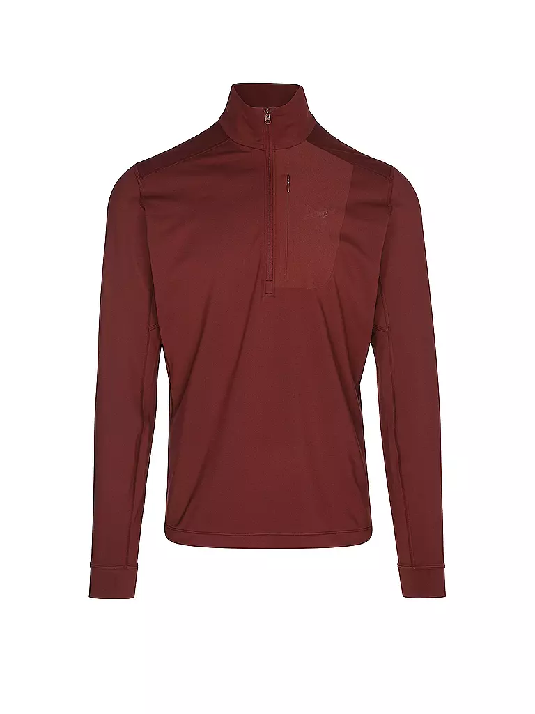 ARCTERYX | Herren Unterzieh Zipshirt RHO LT | dunkelrot