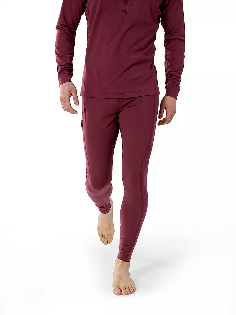 ARCTERYX | Herren Unterziehhose Rho LT | dunkelrot
