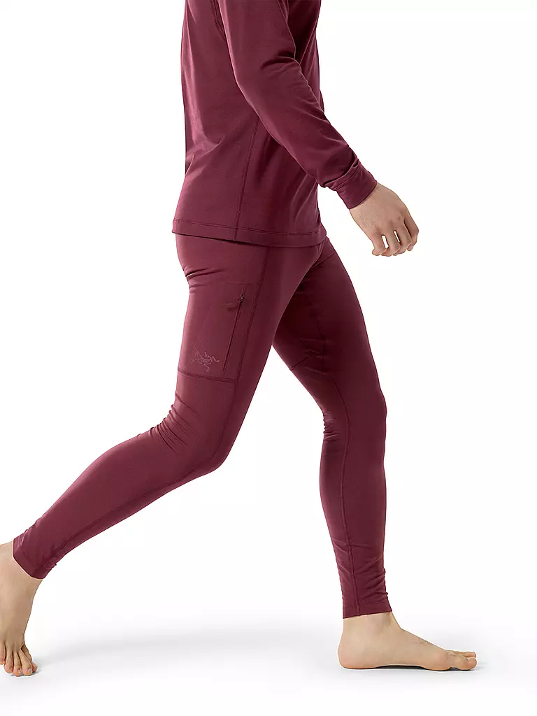 ARCTERYX | Herren Unterziehhose Rho LT | dunkelrot