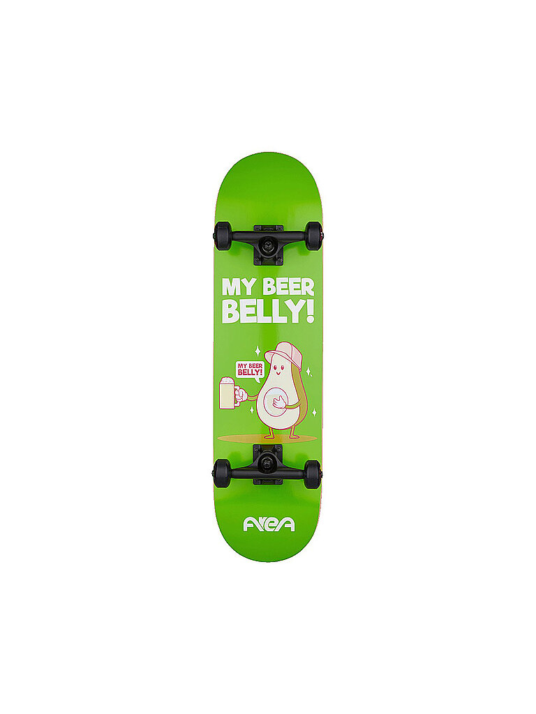 AREA Skateboard My Beer Belly grün