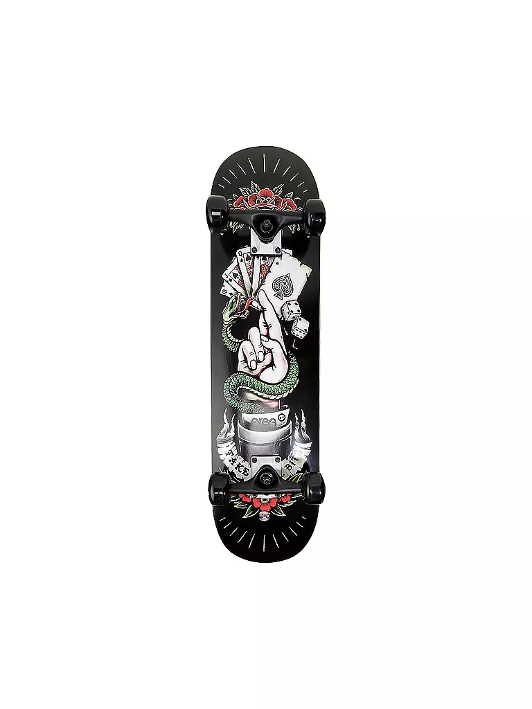 AREA | Skateboard Royal Flush Black | schwarz