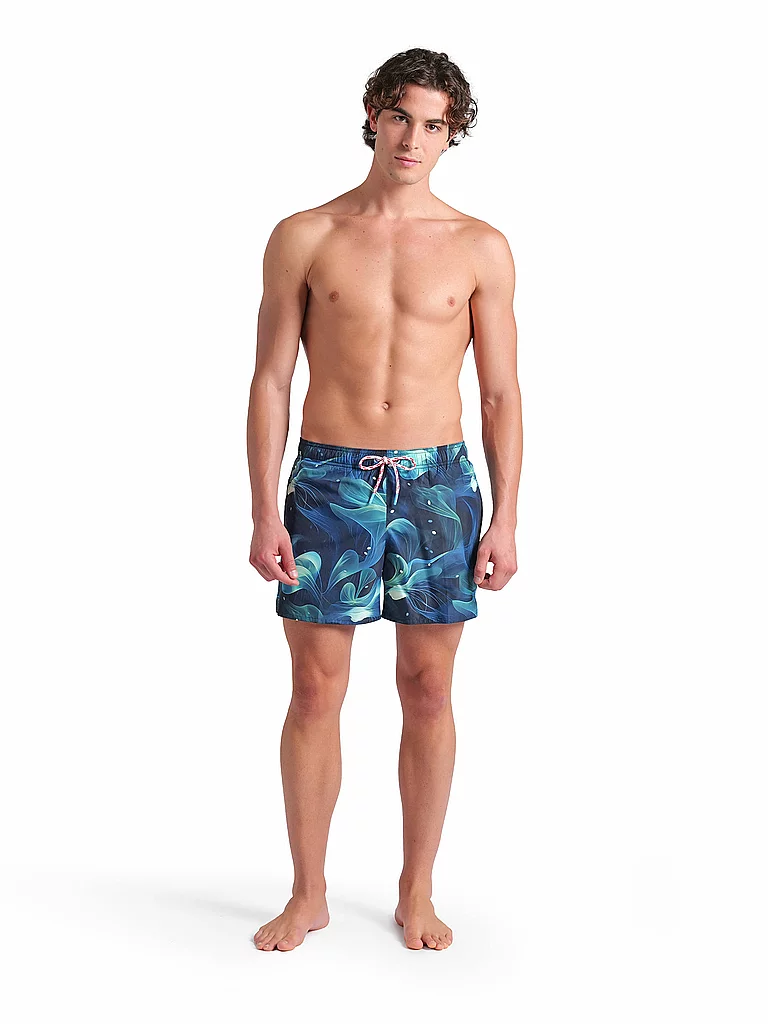 ARENA Herren Badeshorts Water Print Allover Multiprints dunkelblau | L — Bild 3