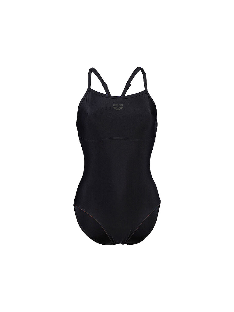 ARENA Damen Badeanzug Solid Lightdrop Back schwarz | 38