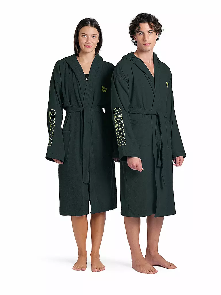 ARENA | Bademantel Zeppelin Light Robe | dunkelgrün