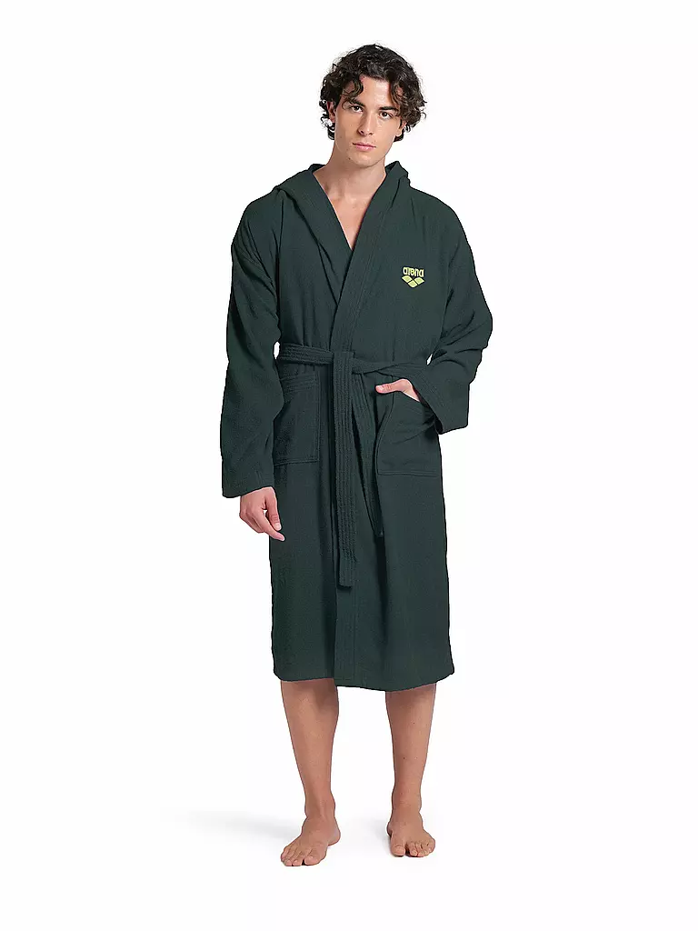 ARENA | Bademantel Zeppelin Light Robe | dunkelgrün