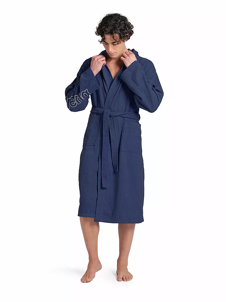 ARENA | Bademantel Zeppelin Light Robe | dunkelblau