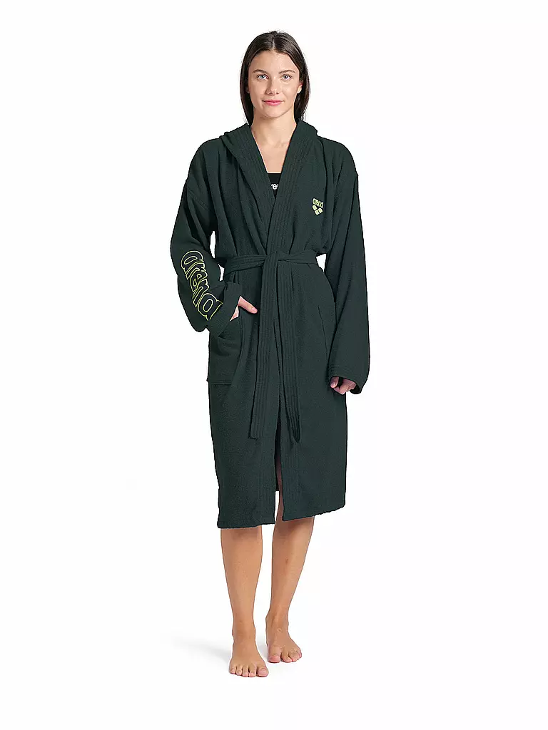 ARENA | Bademantel Zeppelin Light Robe | dunkelgrün
