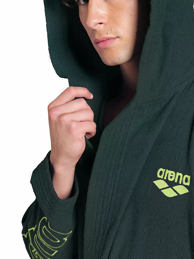 ARENA | Bademantel Zeppelin Light Robe | dunkelgrün