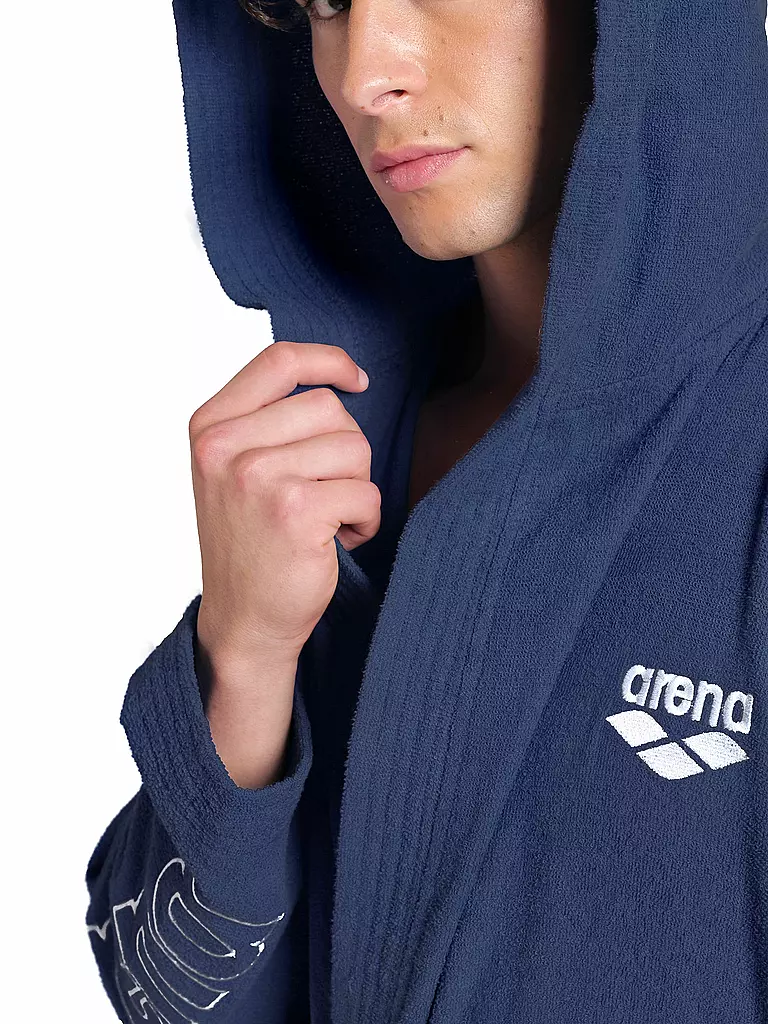 ARENA | Bademantel Zeppelin Light Robe | dunkelblau