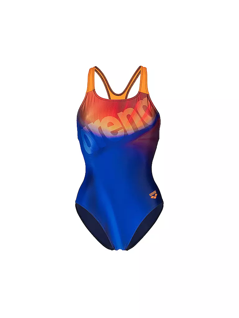 ARENA | Damen Badeanzug Swim Pro Black Placement | dunkelblau