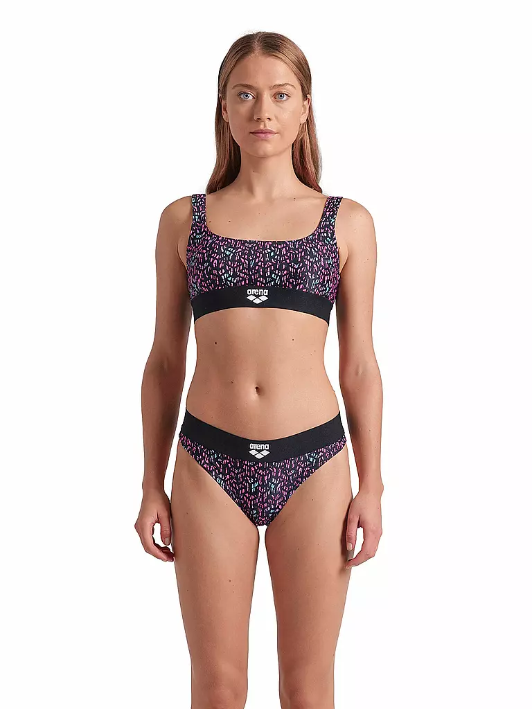 ARENA | Damen Bikini Monogram Elastic | bunt