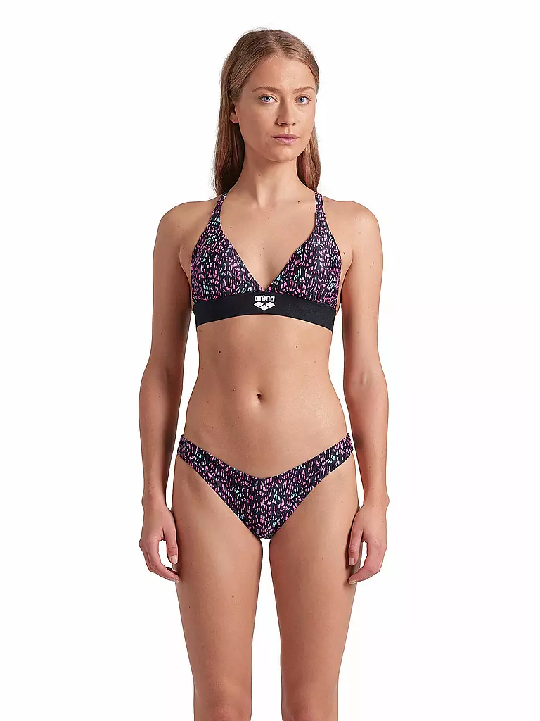 ARENA | Damen Bikini Monogram Elastic | bunt