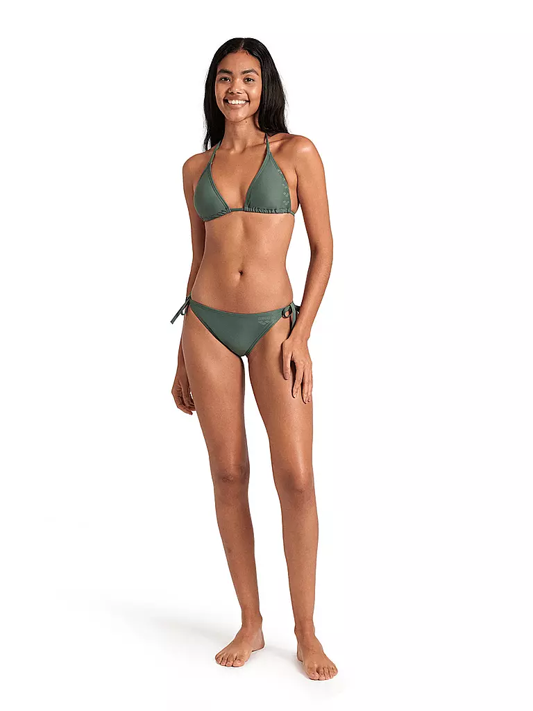 ARENA | Damen Bikini Team Stripe String | olive