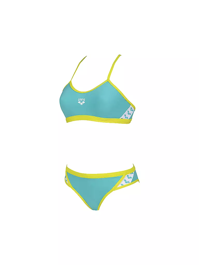 ARENA | Damen Sportbikini Team Stripe | grün