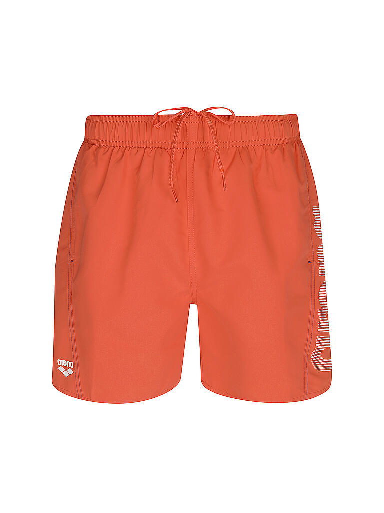 ARENA | Herren Badeshort Fundamentals Logo | orange