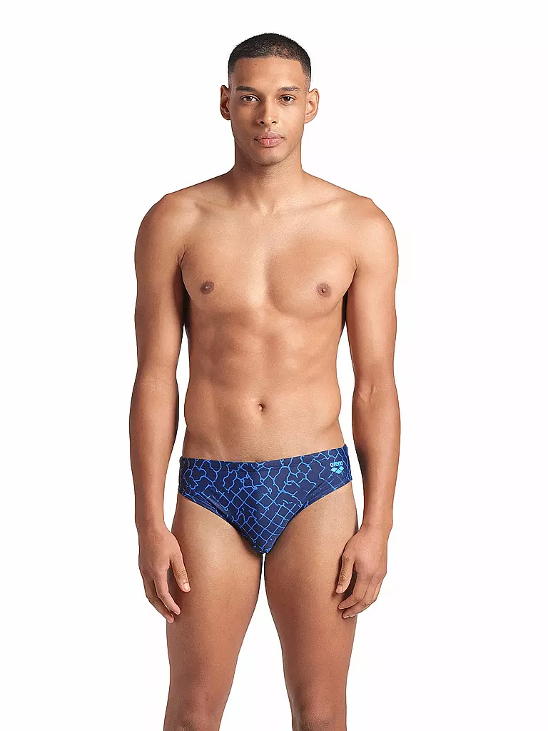 ARENA | Herren Badeslip Allover | dunkelblau