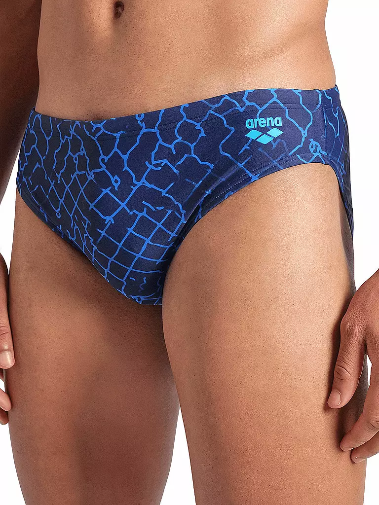 ARENA | Herren Badeslip Allover | dunkelblau