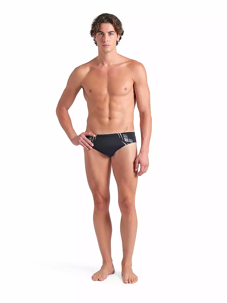 ARENA | Herren Badeslip Poseidonia | schwarz
