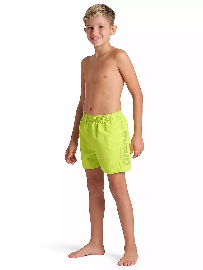 ARENA | Jungen Badeshort Boxer Solid | hellgrün