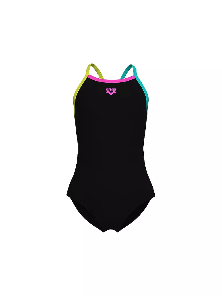 ARENA | Mädchen Badeanzug Light Drop Solid | schwarz
