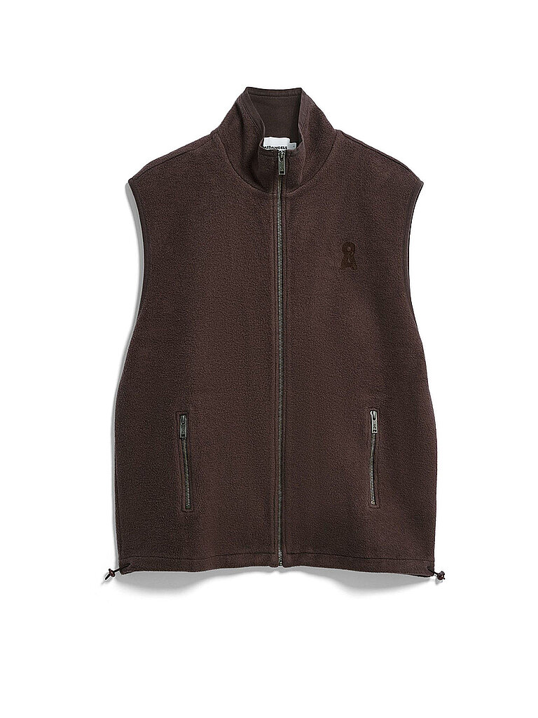 ARMEDANGELS Damen Fleeceweste braun | M