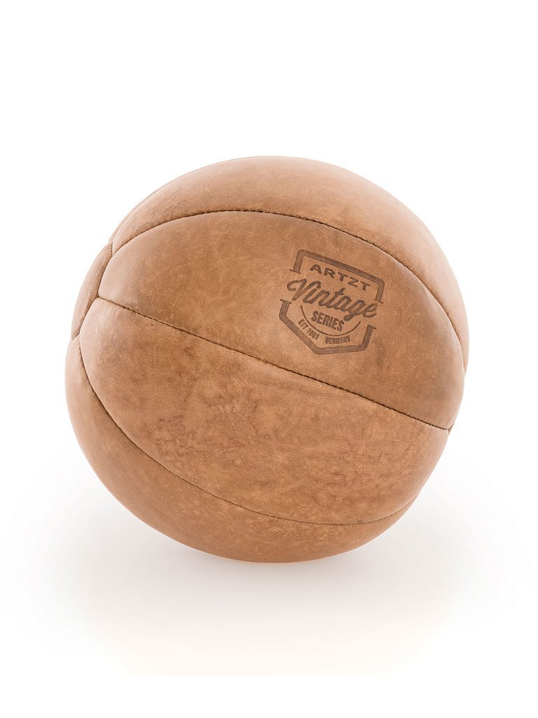 ARTZT Vintage Series Medizinball 3kg braun