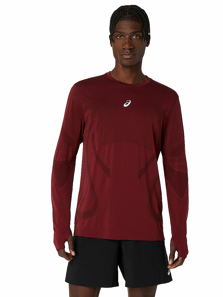 ASICS Herren Laufshirt Road Seamless dunkelrot | L