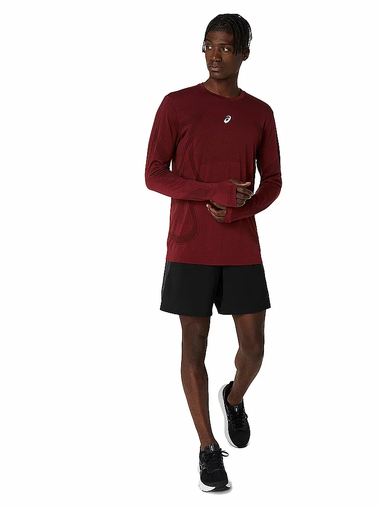 Asics Herren Laufshirt Road Seamless Dunkelrot | M-image