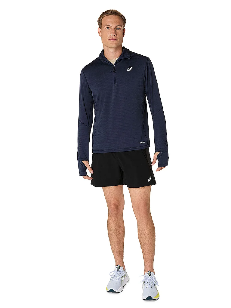 ASICS Herren Laufshirt Hoodie Road Winter dunkelblau | S — Bild 3