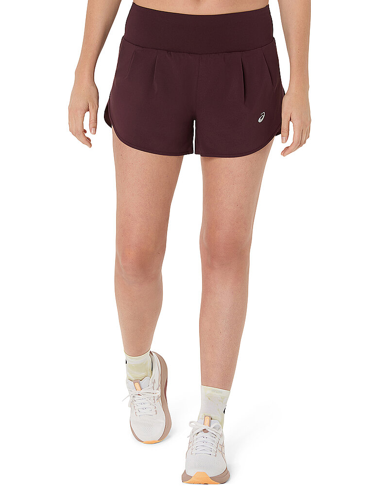 ASICS Damen Laufshorts Road 3,5 in dunkelrot | S — Bild 2
