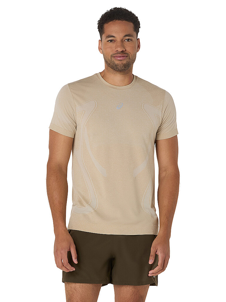ASICS Herren Laufshirt Road Seamless beige | XL