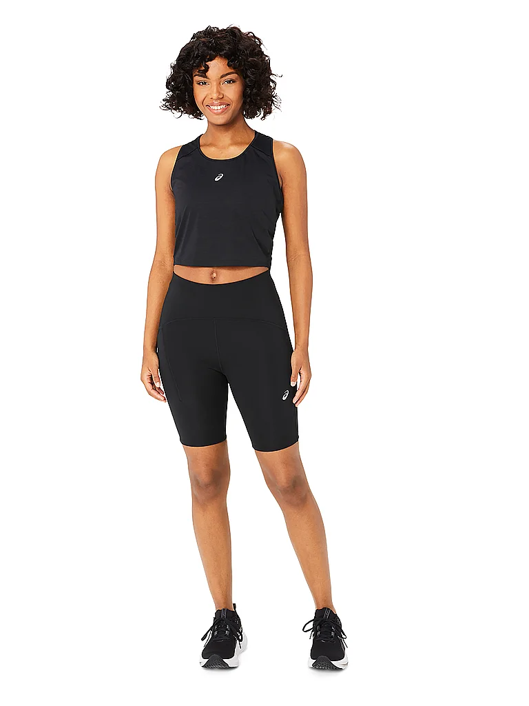 ASICS Damen Laufshorts Road High Waist 8inch Sprinter schwarz | M — Bild 3