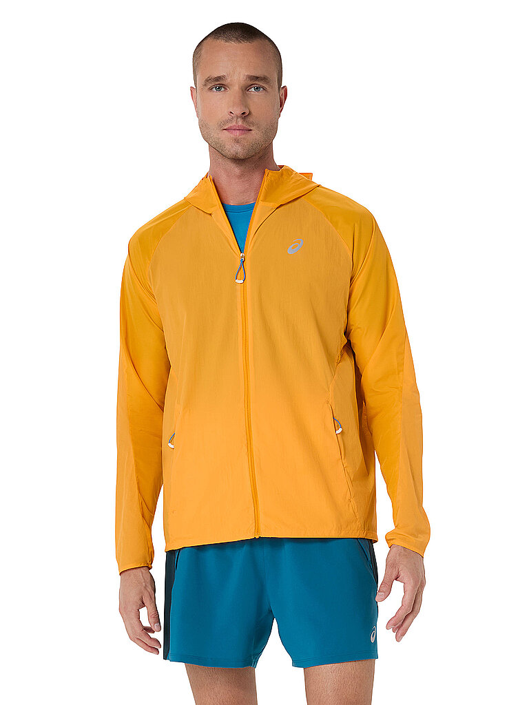 ASICS Herren Laufjacke Road Packable orange | S