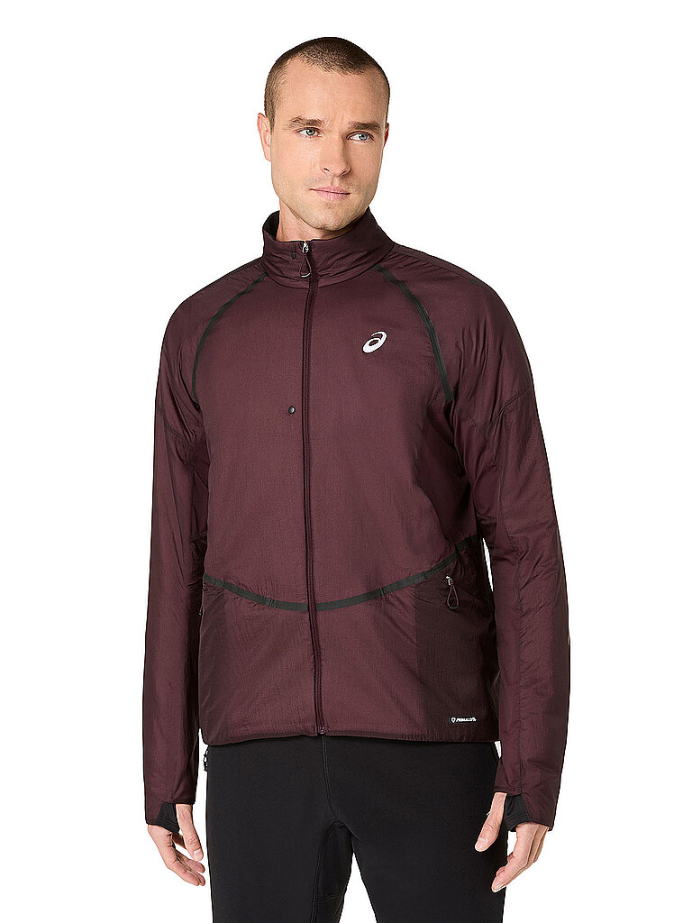 ASICS Herren Laufjacke Road Winter dunkelrot | L