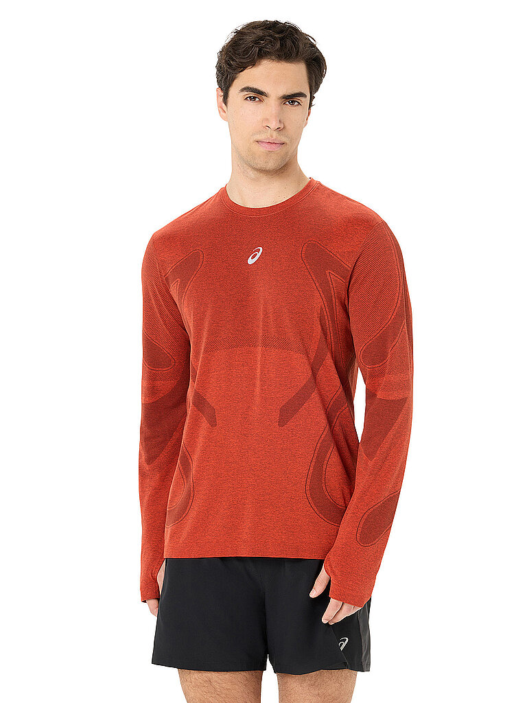 ASICS Herren Laufshirt Road Seamless dunkelrot | L