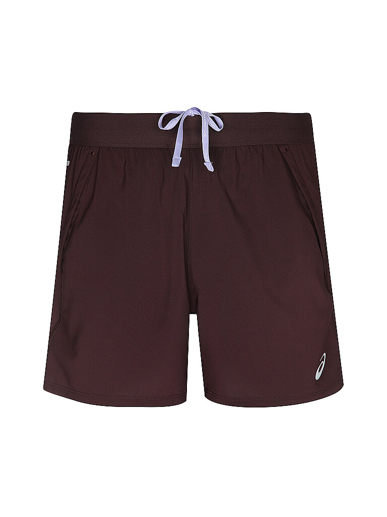 ASICS Herren Laufshort Road 5inch dunkelrot | M