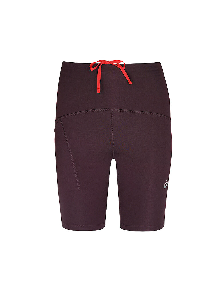 ASICS Damen Laufshorts Road High Waist 8inch Sprinter dunkelrot | S