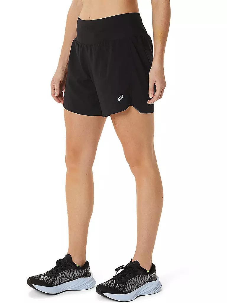 ASICS | Damen 2in1 Laufshort Road 5.5IN | schwarz