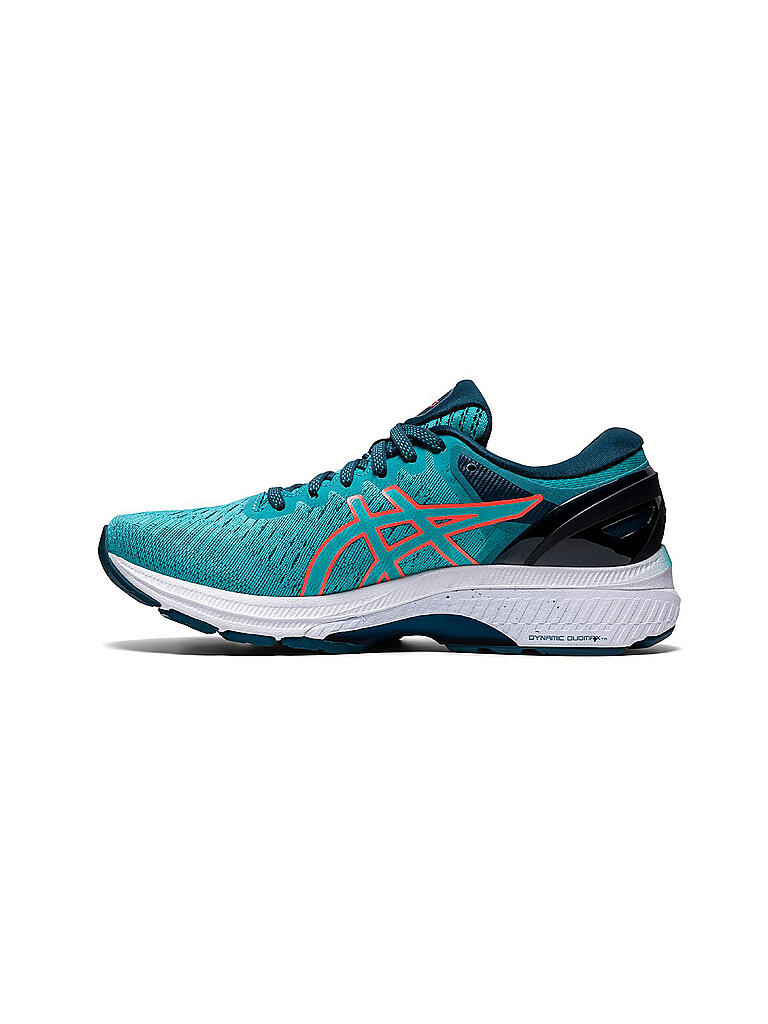 ASICS | Damen Laufschuhe Gel-Kayano™ 27 TECHNO CYAN / SUNRISE RED | grau