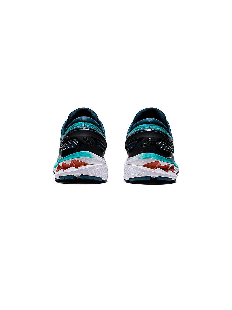 ASICS | Damen Laufschuhe Gel-Kayano™ 27 TECHNO CYAN / SUNRISE RED | grau