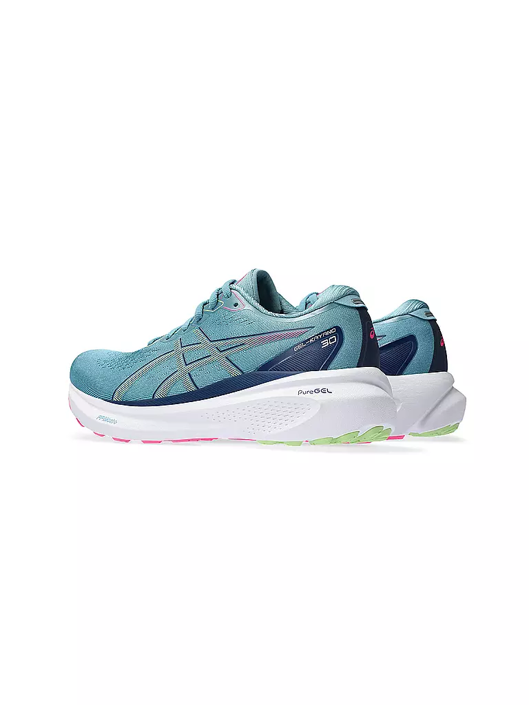 ASICS | Damen Laufschuhe Gel-Kayano™ 30 GRIS BLUE/LIME GREEN | schwarz