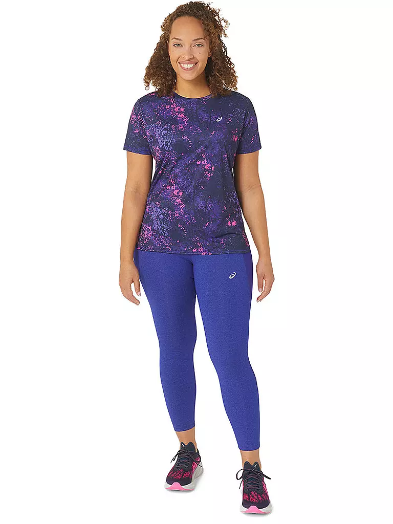 ASICS | Damen Laufshirt All Over Print SS Top | lila