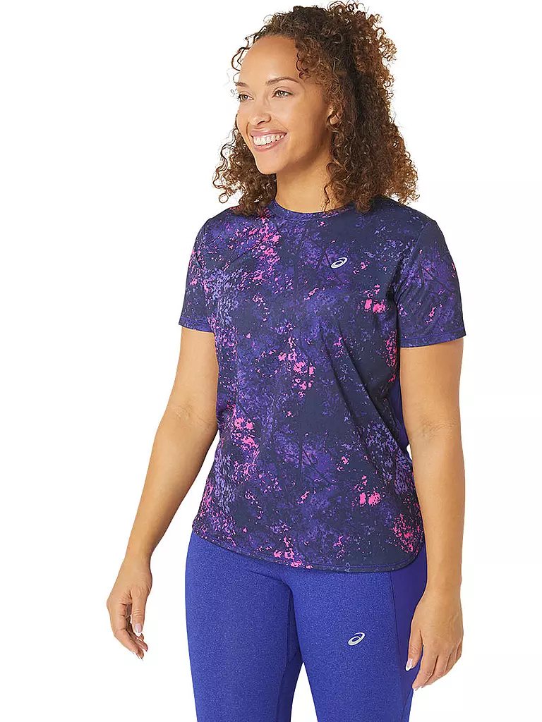 ASICS | Damen Laufshirt All Over Print SS Top | lila